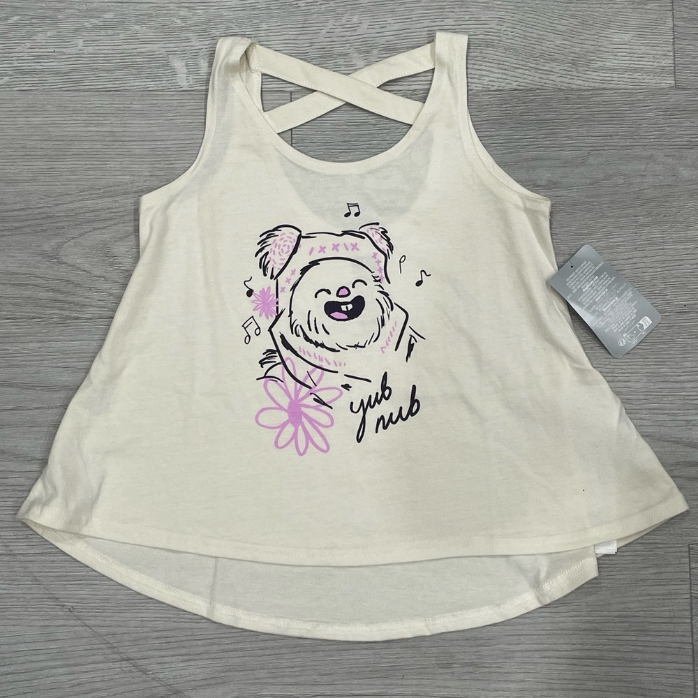 NEW Walt Disney Parks Star Wars Ewok Girls Purple/Black Tank Top in Size 5/6